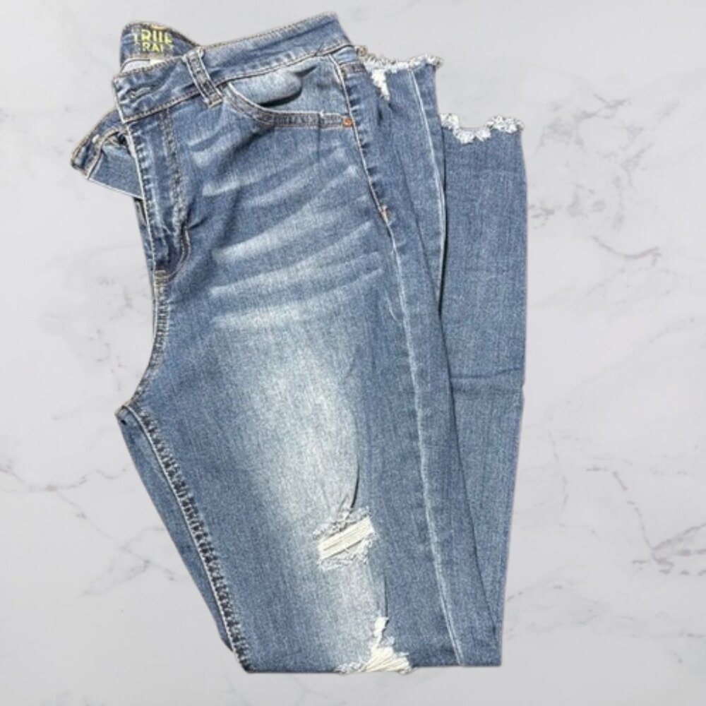True Craft Blue Skinny Jeans Size 11